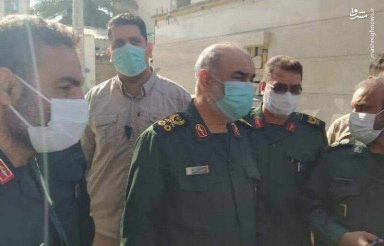 عکس/ حضور سردار سلامی در مناطق سیل زده