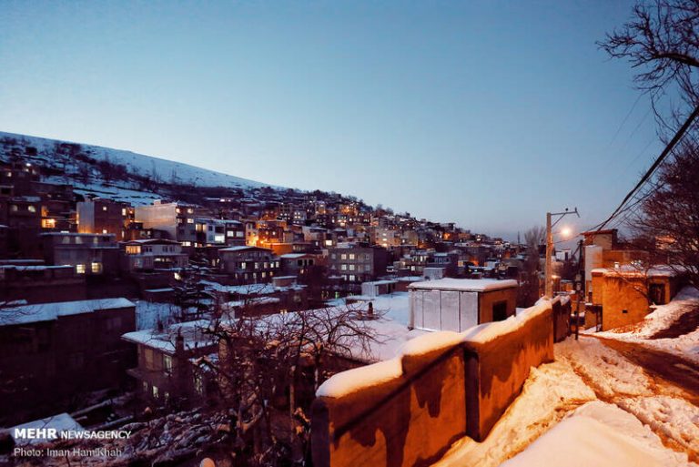 عکس/طبیعت برفی و زیبای دره مرادبیک همدان