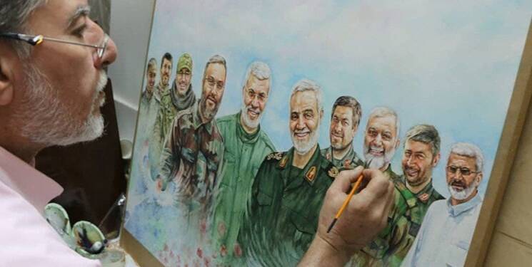 نقاشی شهدای مقاومت در لبنان رونمایی میشود + عکس