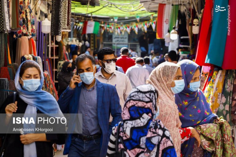 عکس/ شلوغی بازار بندرعباس در اوضاع کرونایی