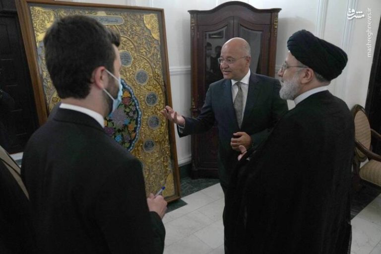 عکس/ دیدار رئیس قوه قضائیه ایران با رئیسجمهور عراق