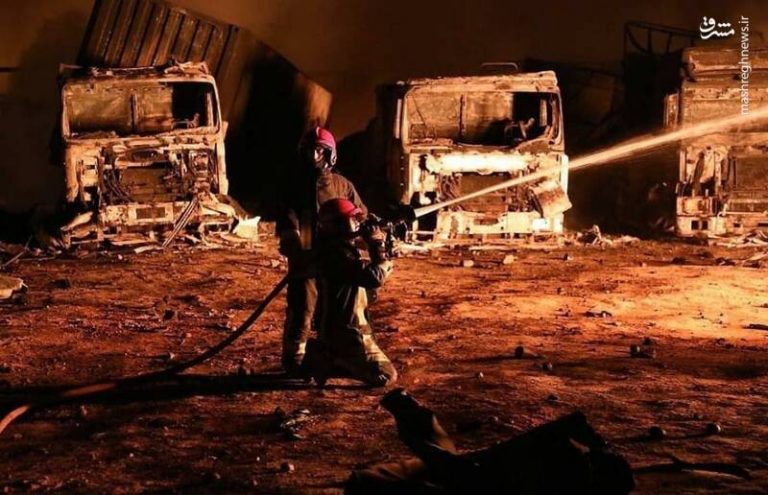 آتش گسترده در گمرک اسلام قلعه چگونه مهار شد؟+عکس