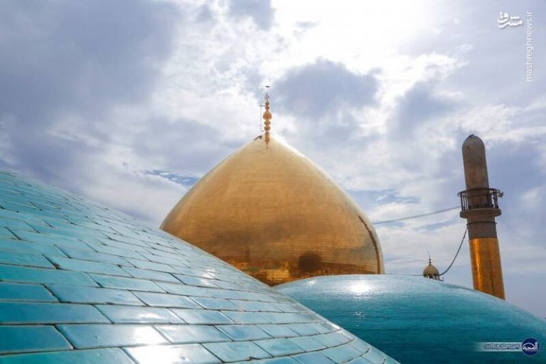 تصویری زیبا از گنبد حرمین عسکریین(ع)