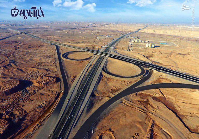 عکس/ نمایی دیدنی از آزادراه غدیر