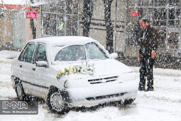 عکس/ بارش برف در سمیرم