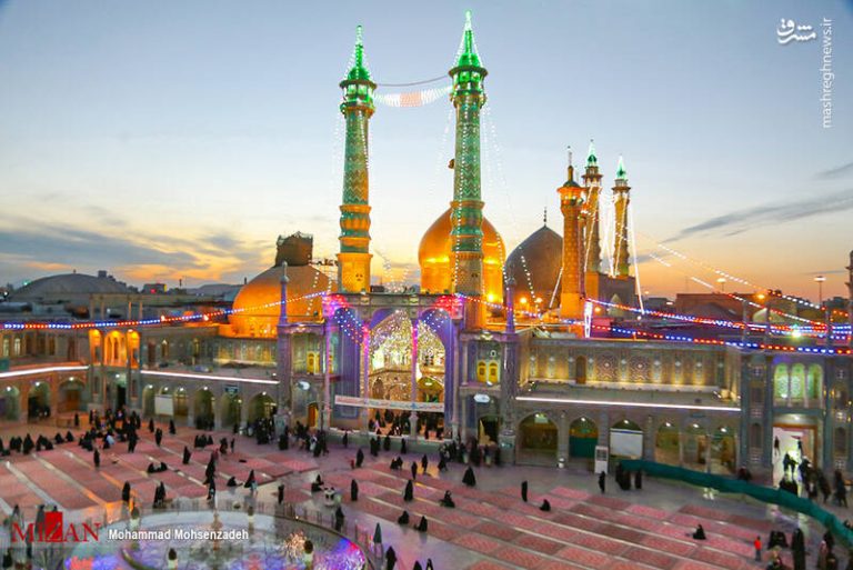 عکس/ قم در شب ولادت حضرت امیرالمومنین (ع)