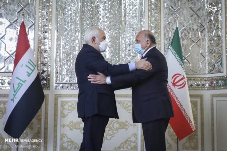 وزیر خارجه عراق با ظریف دیدار و گفتگو کرد
