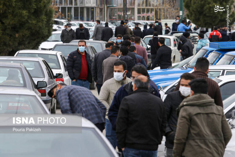عکس/ بازار کرونایی شهر ماشین همدان