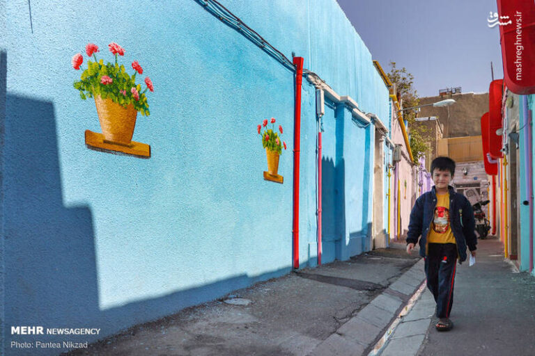 عکس/ کوچههای رنگی تهران