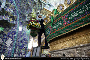 گلآرایی حرم حضرت معصومه(س) در آستانه اعیاد شعبانیه