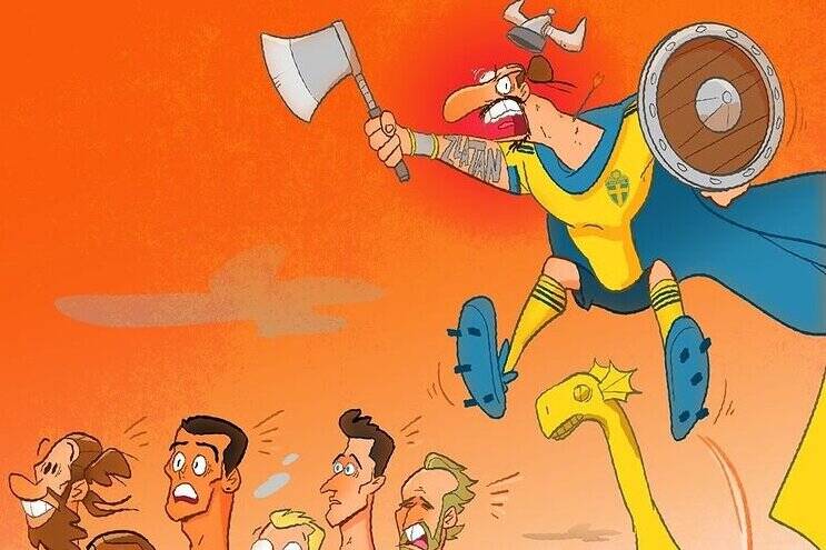 کاریکاتور/ فرار کنید زلاتان اومد!