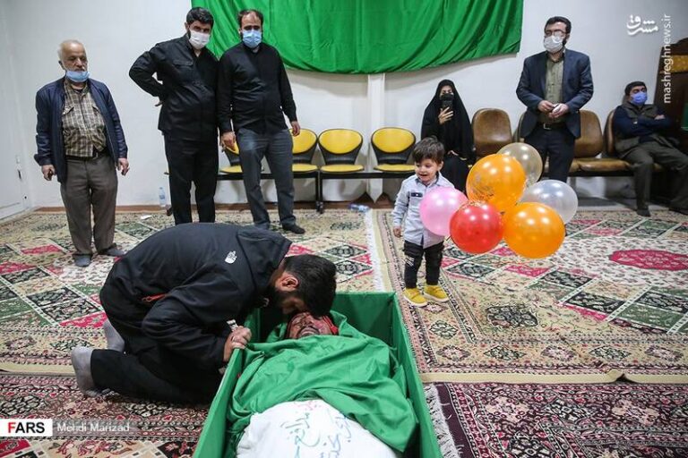 عکس/ وداع با شهید مدافع حرم «مهدی بختیاری»