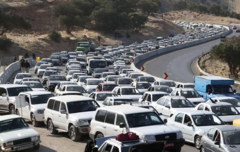 ترافیک ۱۰ کیلومتری پشت کندوان