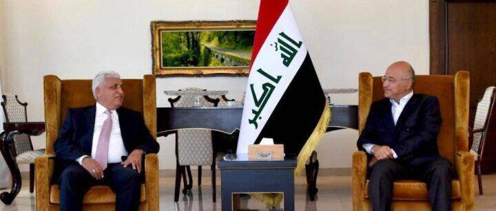 دیدار رییس الحشدالشعبی با رییس جمهور عراق