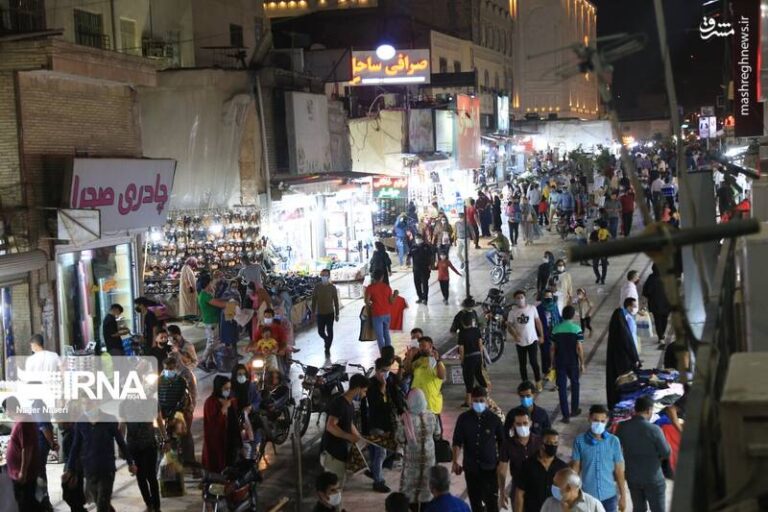 عکس/ شلوغی بازار بندرعباس در روزهای کرونا