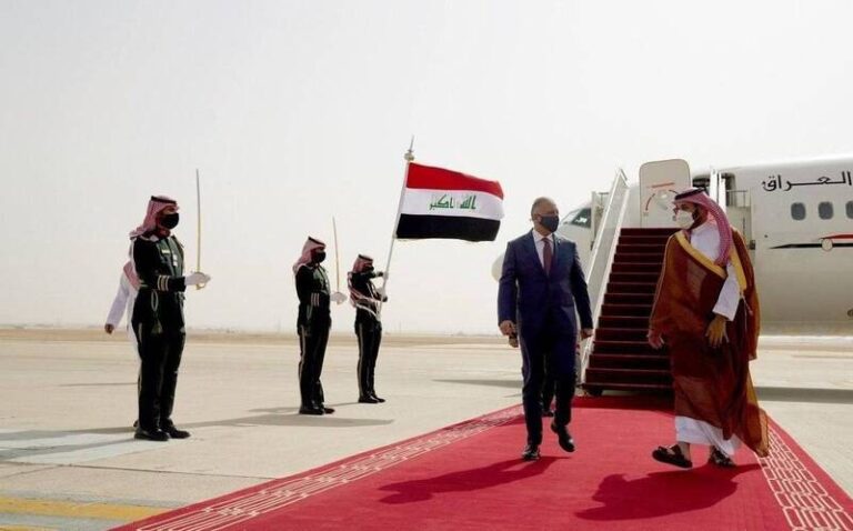 استقبال «بنسلمان» از نخست وزیر عراق+عکس