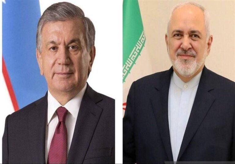 دیدار ظریف با رئیس جمهور ازبکستان