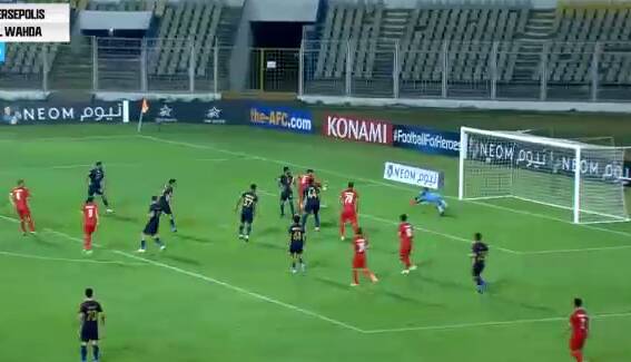 فیلم/ گل اول پرسپولیس به الوحده توسط حسینی