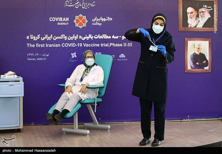 انگیزه یک جانباز شیمیایی بعد از واکسن زدن مینو محرز