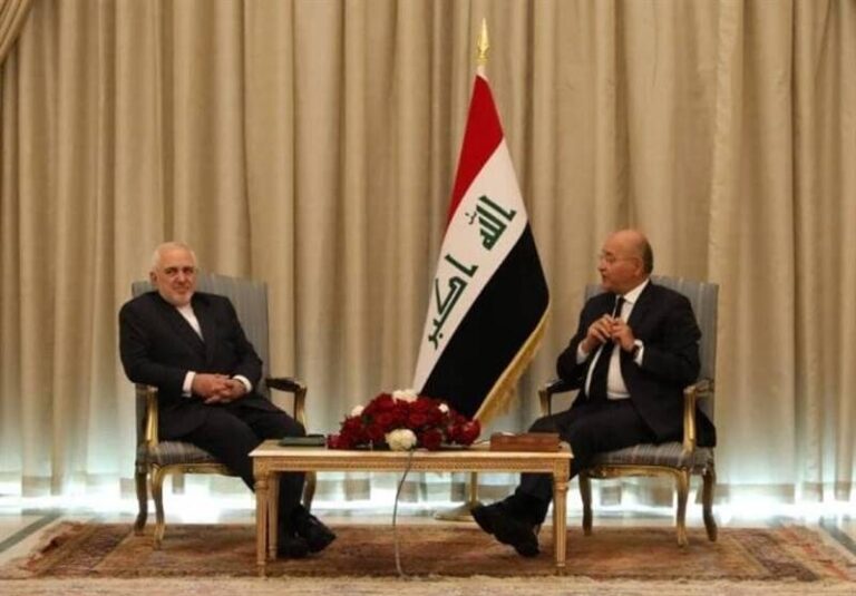 ظریف با رئیسجمهور عراق دیدار کرد