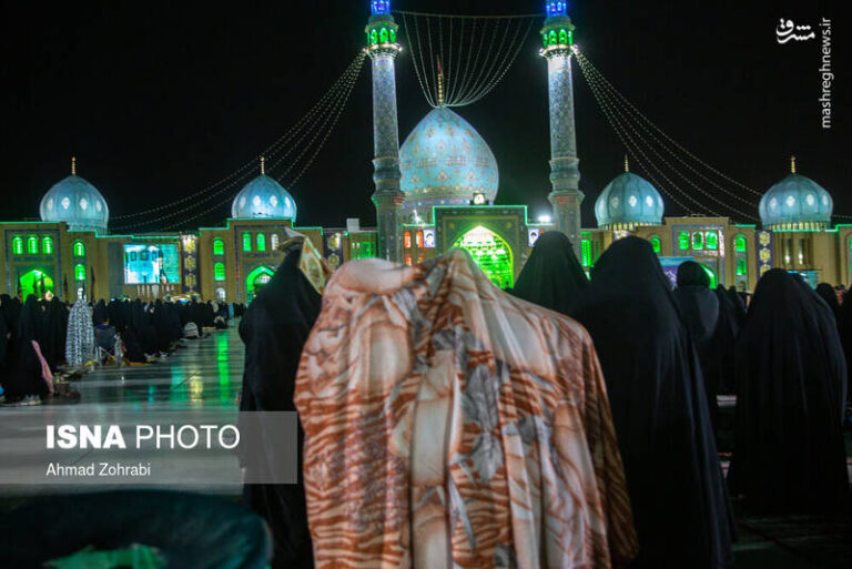 عکس/ شب بیست و یکم رمضان در مسجد مقدس جمکران