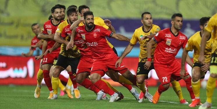 درگیری در پایان دیدار سپاهان و پرسپولیس +فیلم