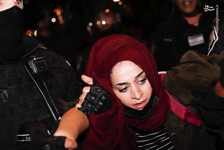عکس/ حضور زنان در خط مقدم مبارزه با صهیونیستها