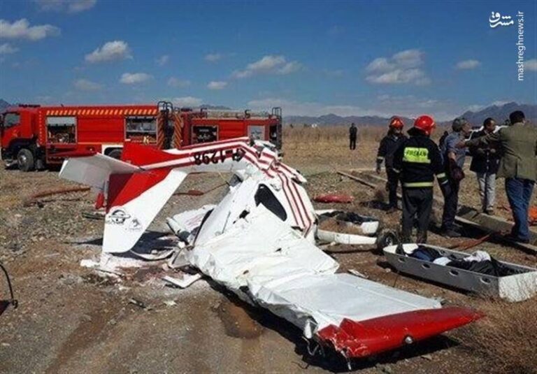 جان باختن ۲ نفر بر اثر سقوط هواپیمای آموزشی