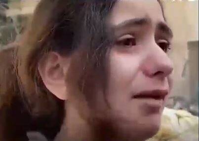 آرزوی کودک فلسطینی در میان آوارها