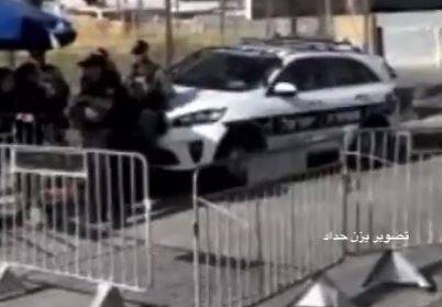 لحظه زیر گرفتن سربازان اسراییلی با خودرو