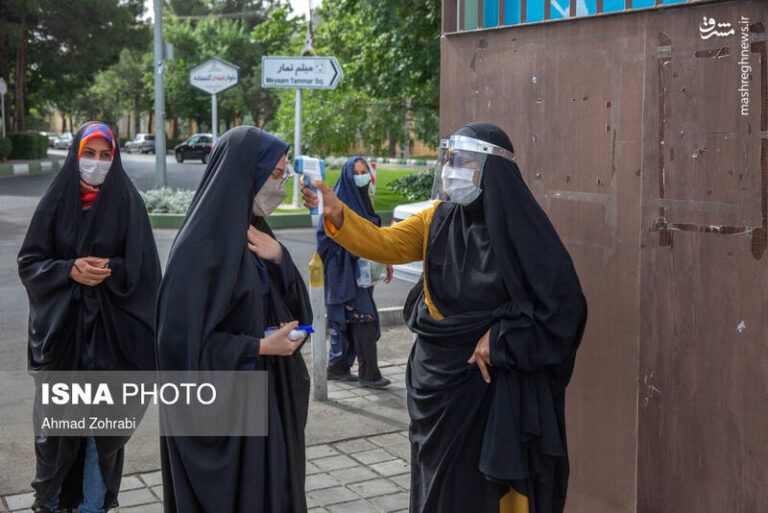 عکس/ برگزاری آزمون نهایی حضوری مدارس در قم