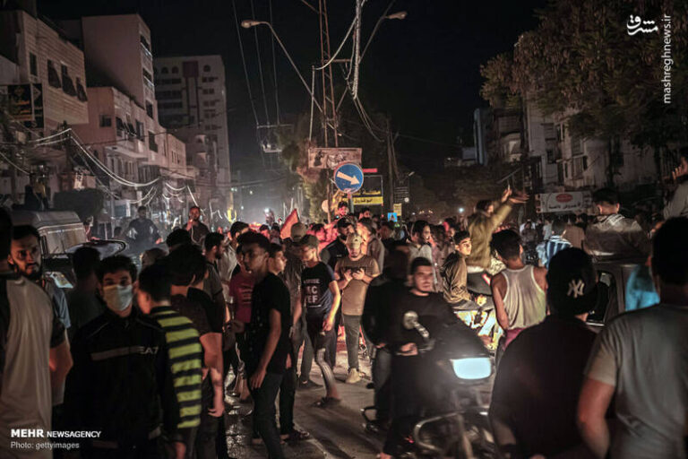 عکس/ جشن پیروزی فلسطین مظلوم…