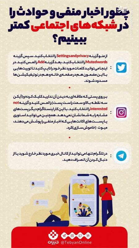 چطور اخبار منفی رو در شبکه های اجتماعی کمتر ببینیم؟