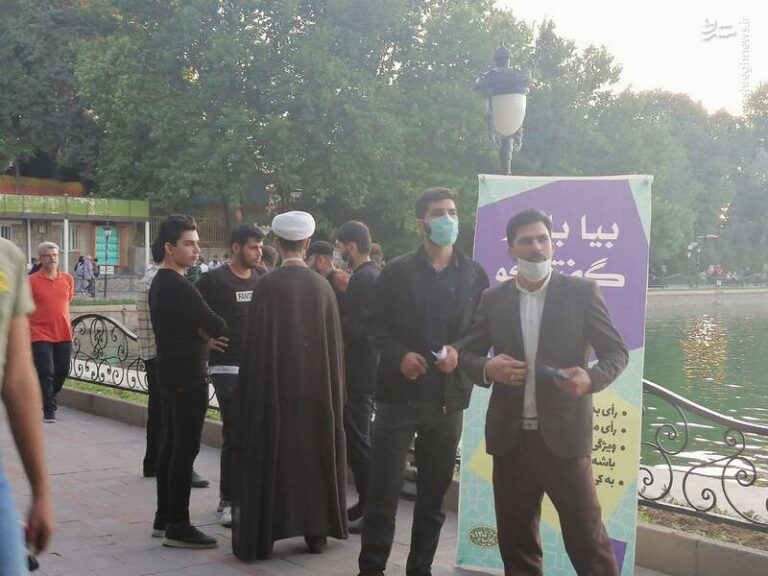 عکس/ اقدام جالب جوانان تبریزی برای افزایش مشارکت در انتخابات