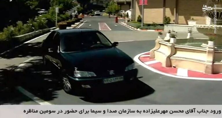 ورود مهرعلیزاده برای حضور در سومین مناظره