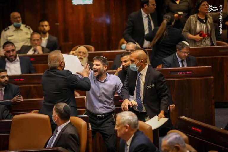 عکس/ تنش در پارلمان رژیم صهیونیستی